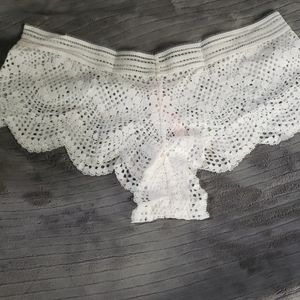 Victoria' Secret Cream Ivory L NWT Lace Cheeky